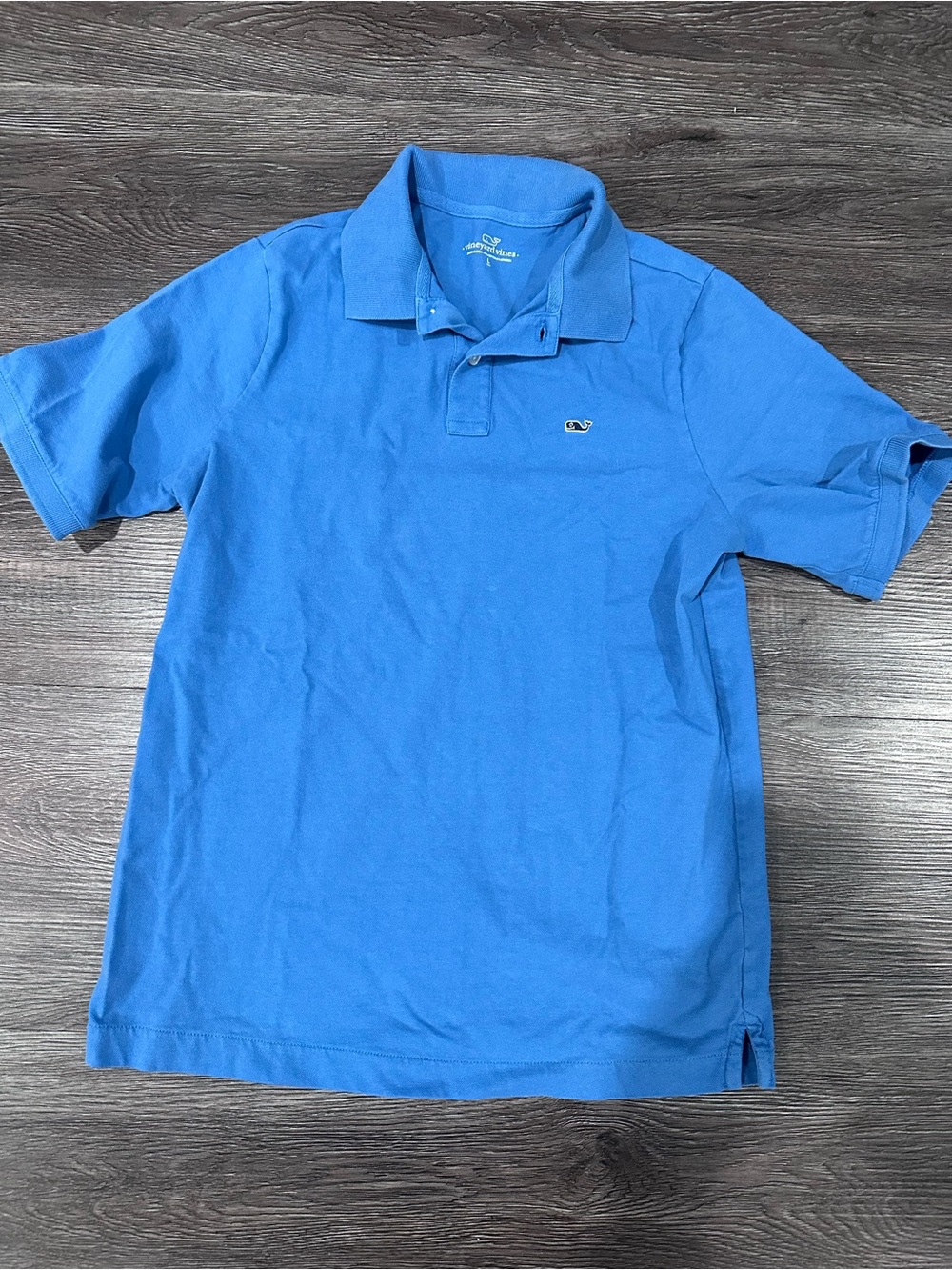Boys Vineyard Vines Classic Blue Polo Shirt - size Large/16